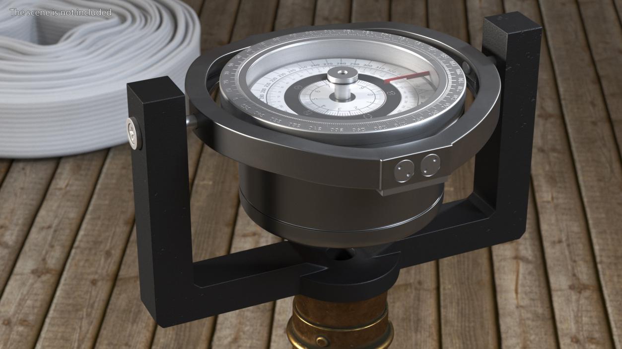 3D Large Marine Compass Steel