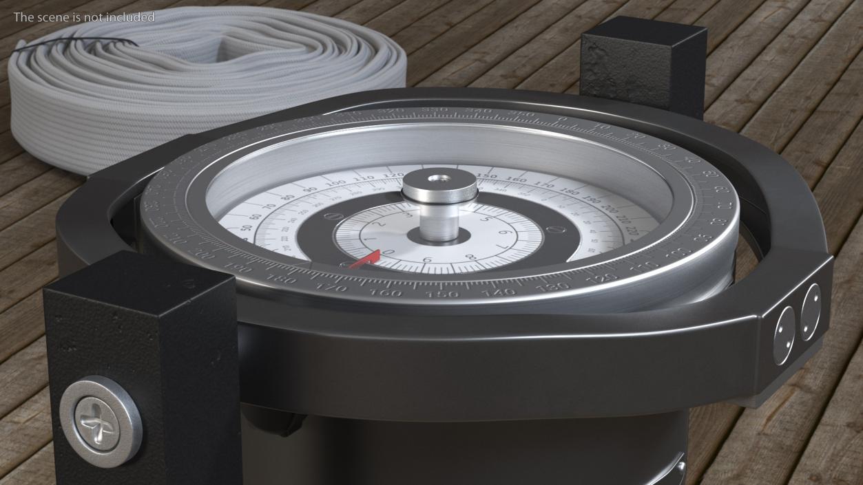 3D Large Marine Compass Steel