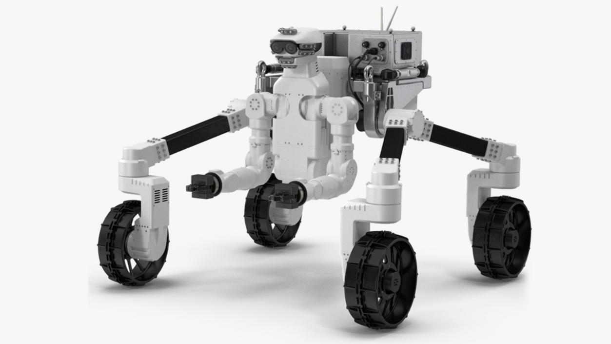 3D model Lunar Robotic Rover Rigged for Maya