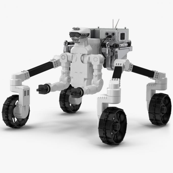 3D model Lunar Robotic Rover Rigged for Maya