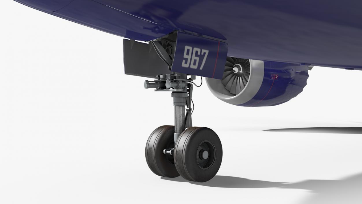 3D British Airways Boeing 787-8 Dreamliner Rigged