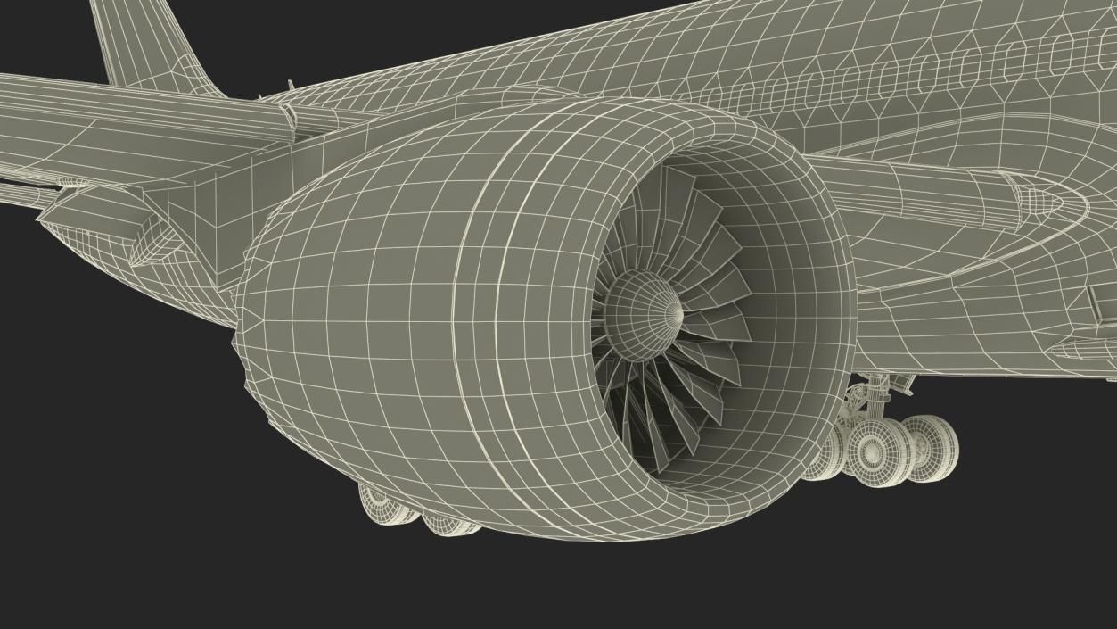 3D British Airways Boeing 787-8 Dreamliner Rigged