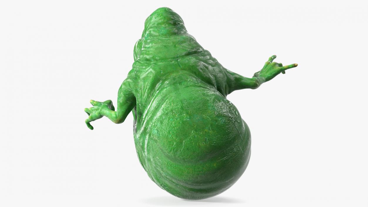 3D model Green Ghost Slimer Flying Pose