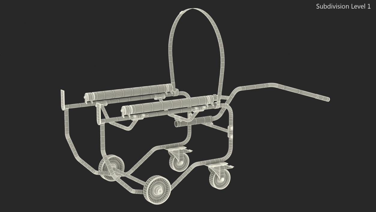 Drum Cradle with Lever Handle 3D model