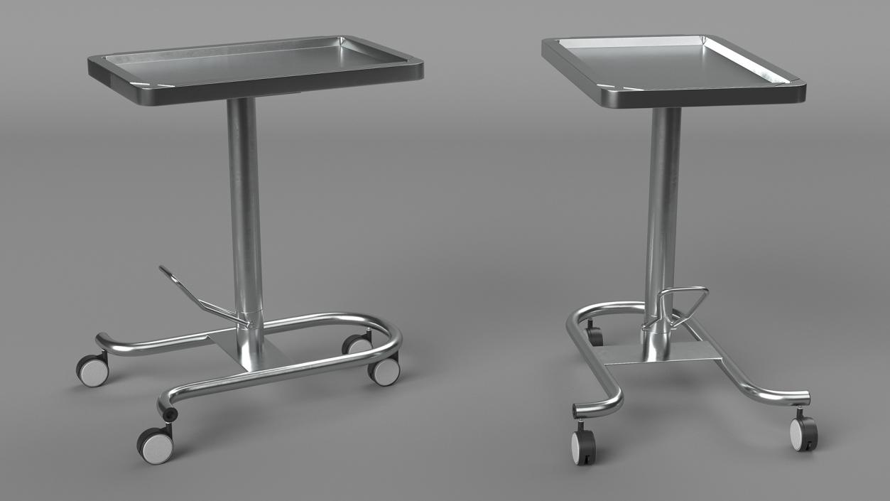 3D Hydraulic Mayo Table Metal