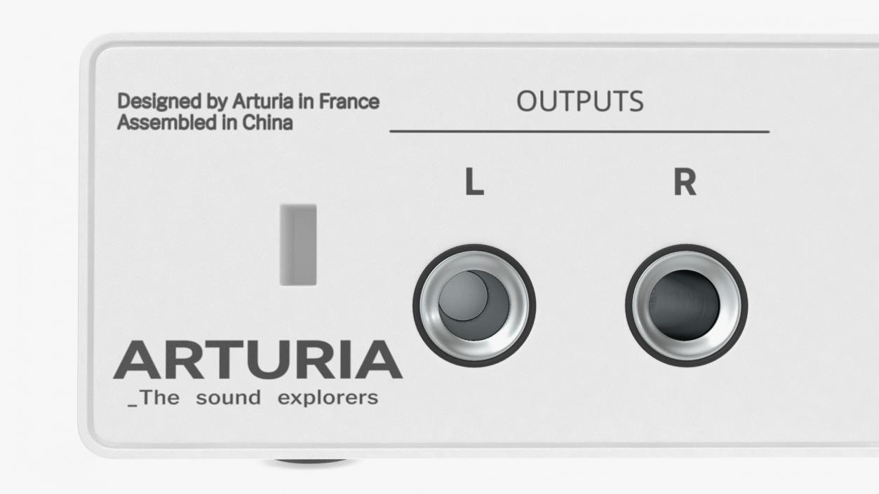 Compact Audio USB Interface Arturia MiniFuse 1 White 3D