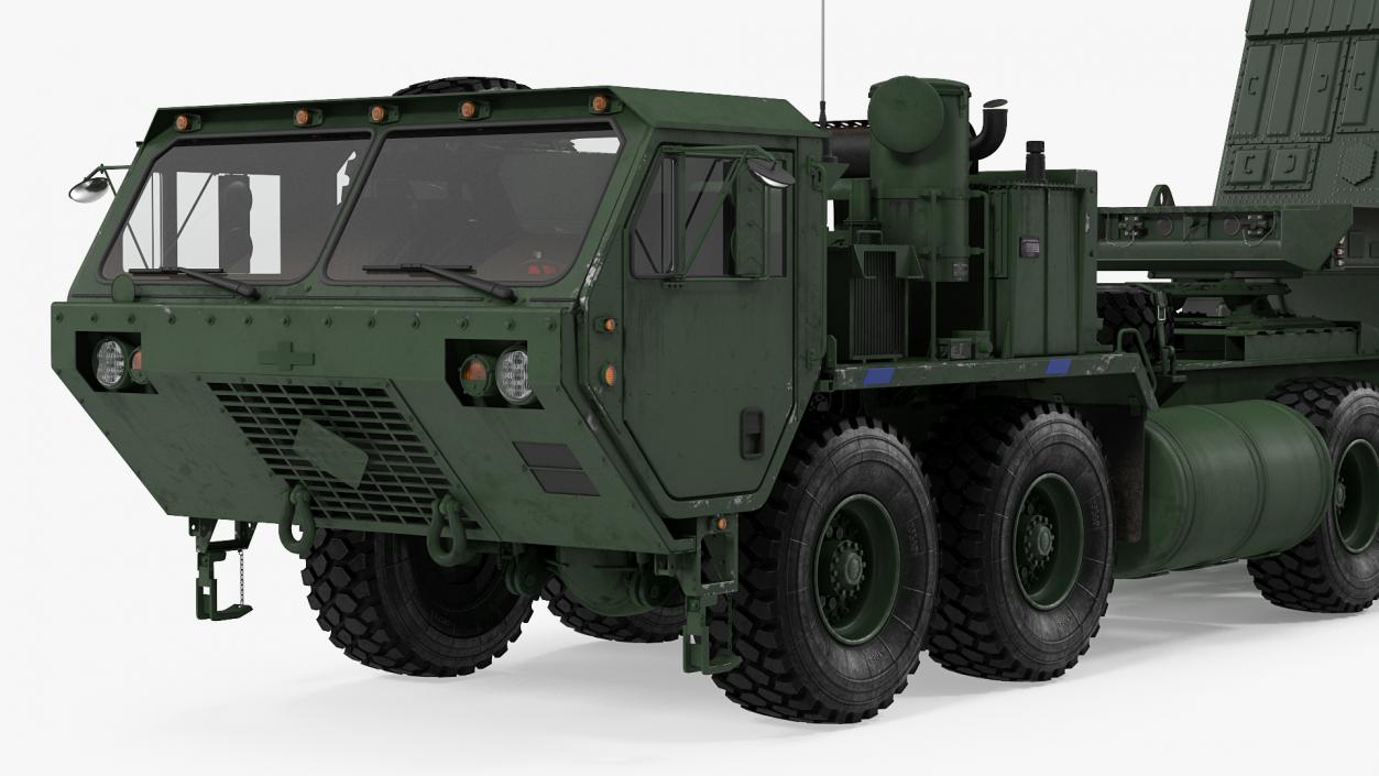 HEMTT M985 with Patriot AN MPQ53 Radar Green 3D model