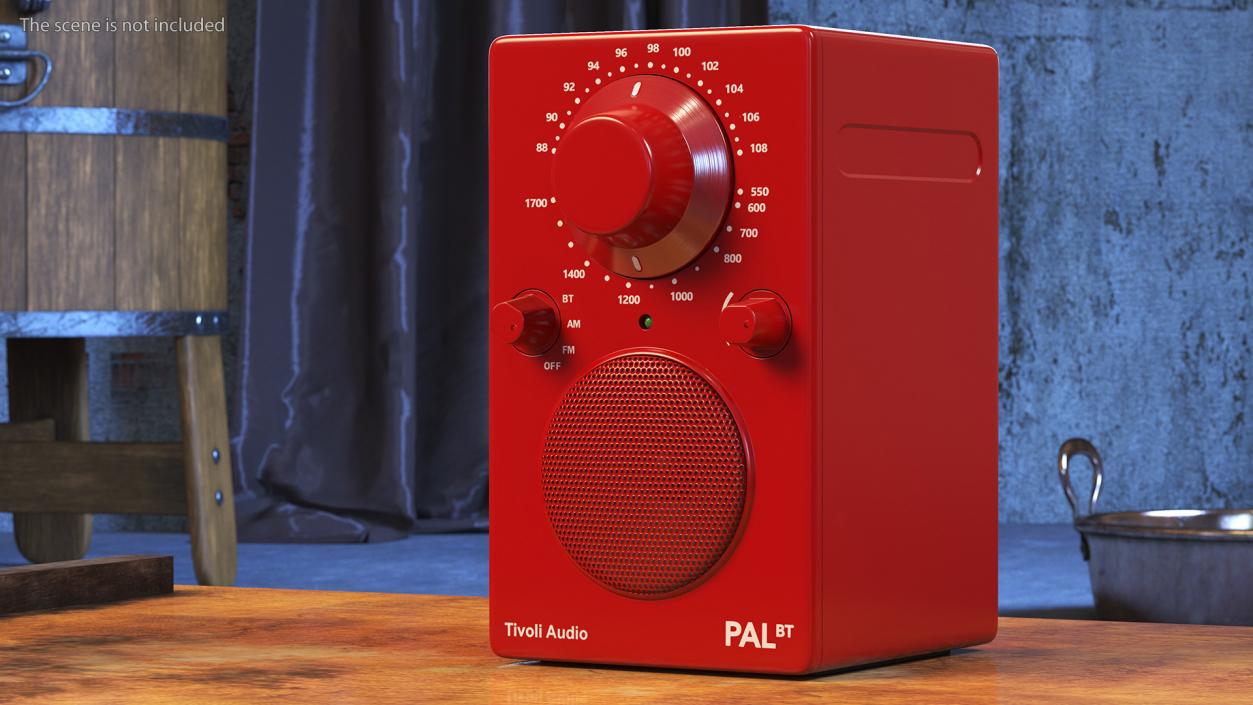 Bluetooth Radio Tivoli Audio PAL BT Red 3D model