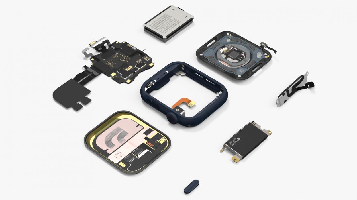 Disassembled Apple Watch SE 2 3D model