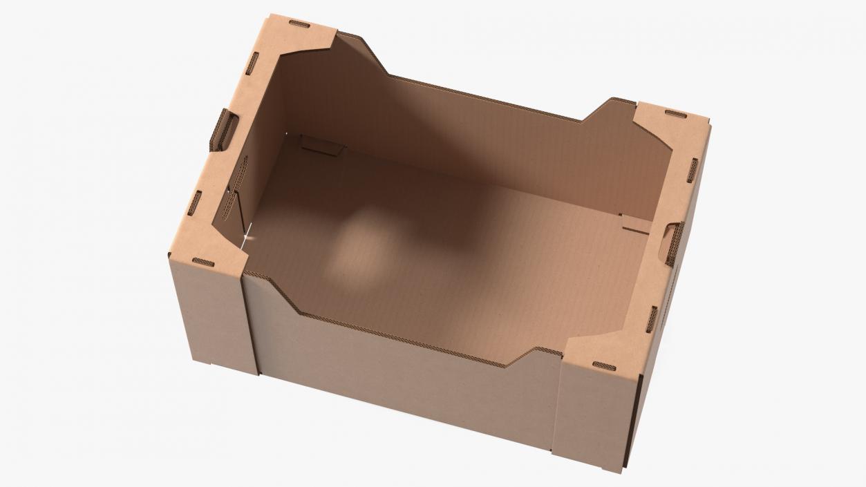 Fruit and Vegetables Packaging Cardboard Tray Box 3D model