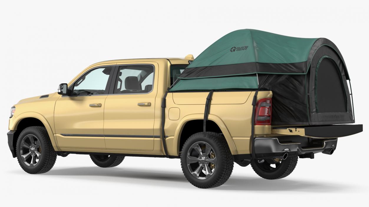 3D Truck Tent Guide Gear on Pickup