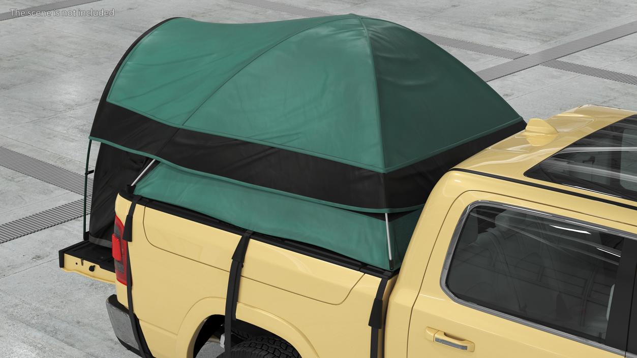 3D Truck Tent Guide Gear on Pickup