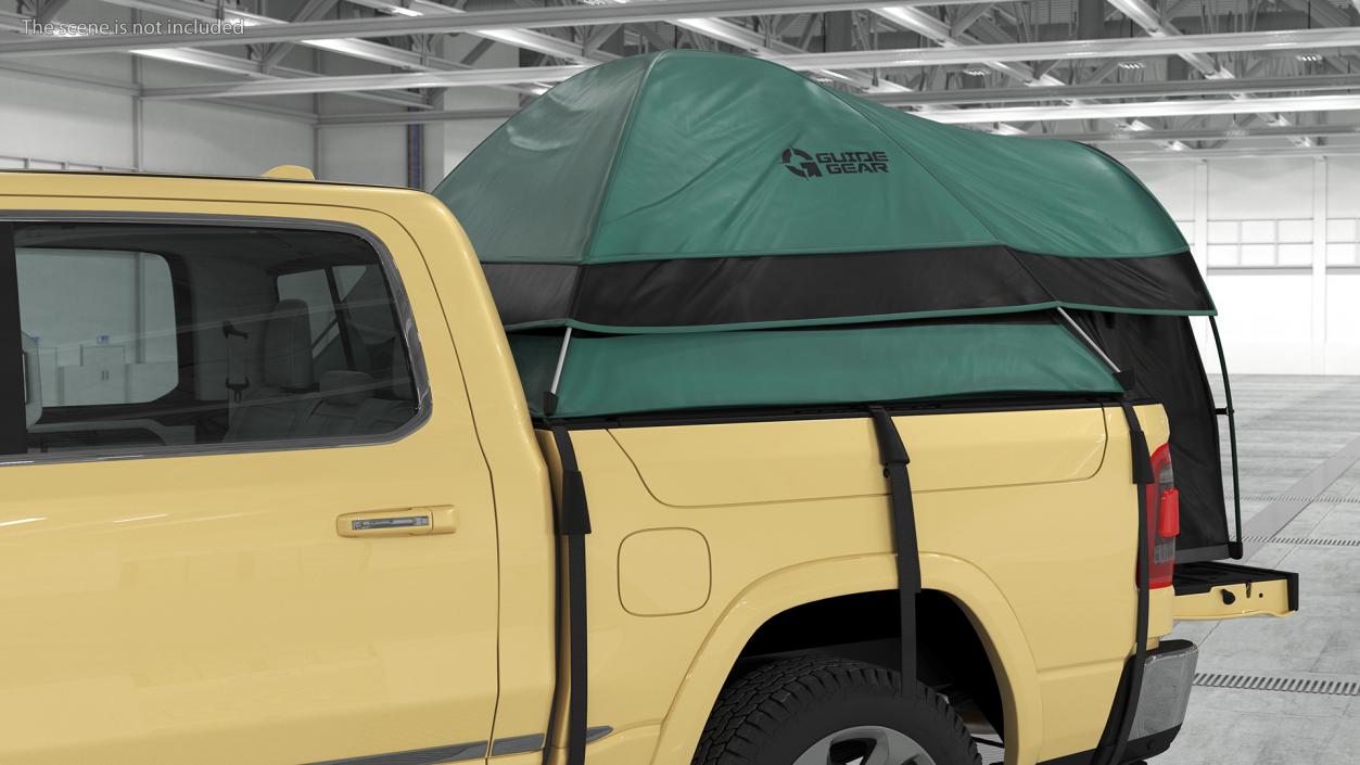 3D Truck Tent Guide Gear on Pickup