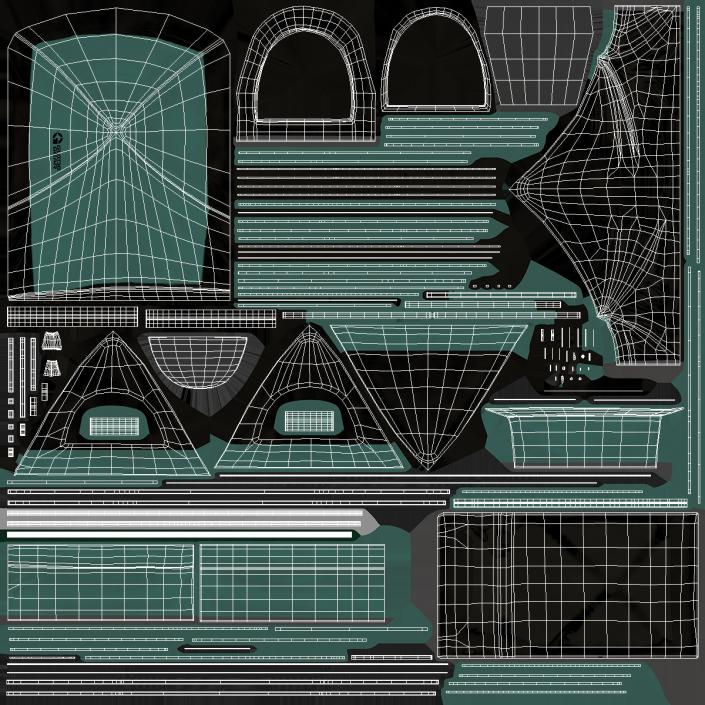 3D Truck Tent Guide Gear on Pickup