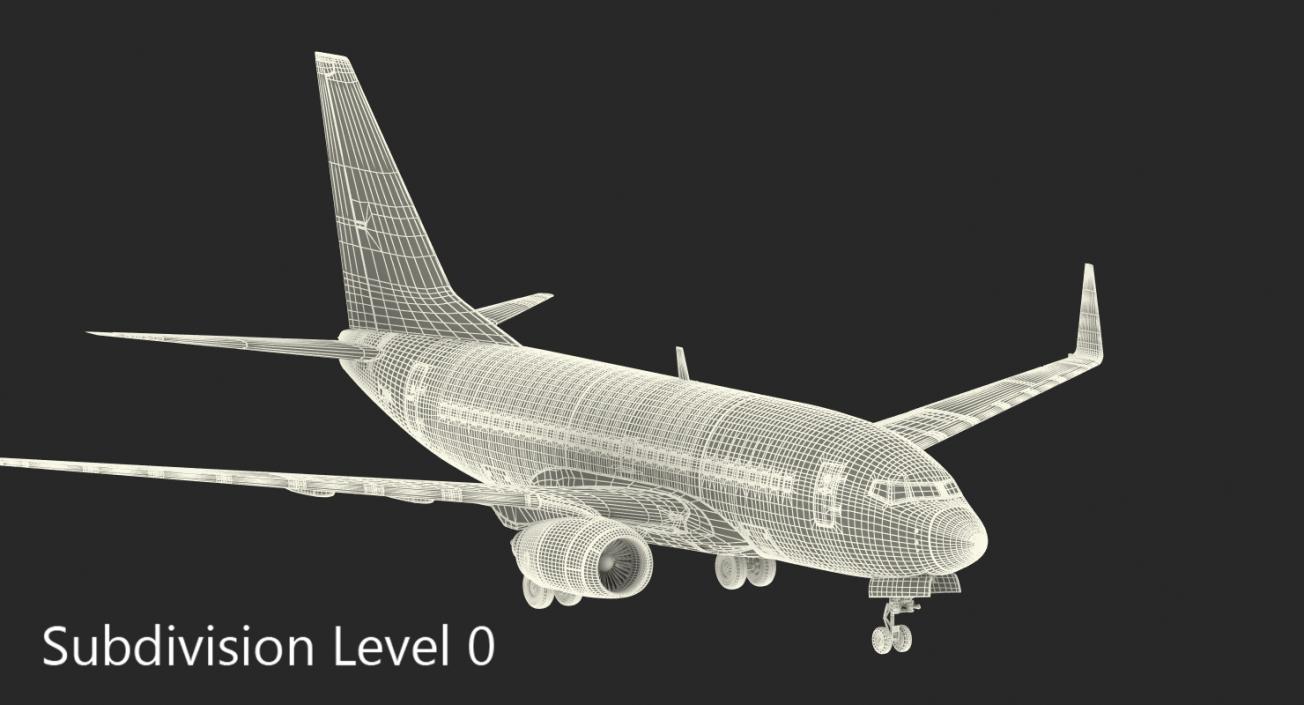 3D model Boeing 737-600 Southwest Airlines Rigged