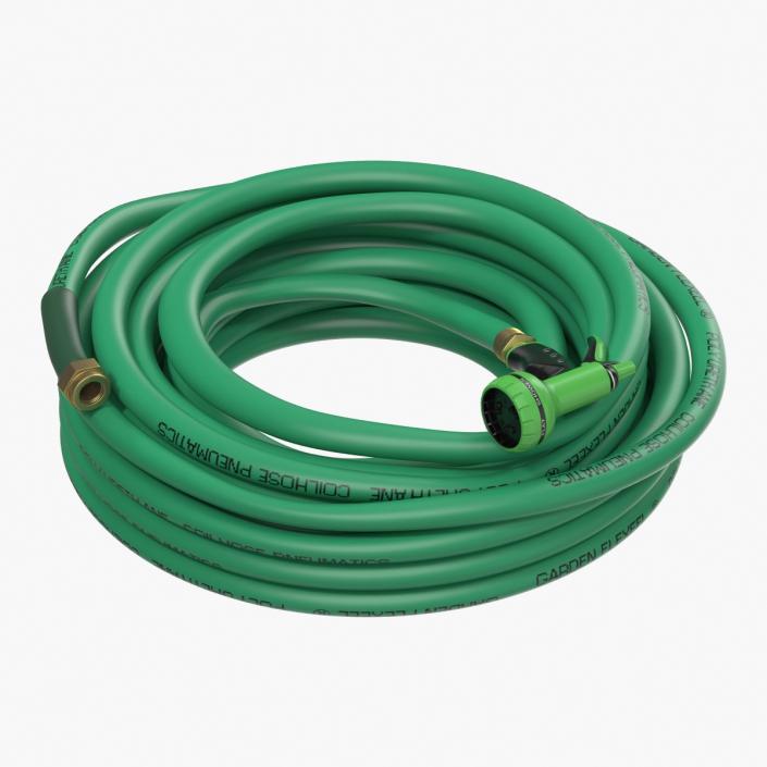 3D model Garden Hose and Trigger Nozzle