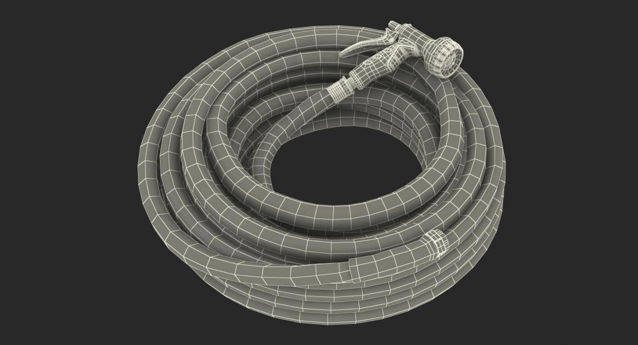 3D model Garden Hose and Trigger Nozzle