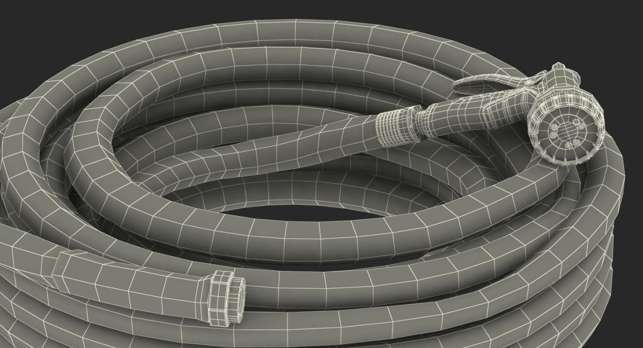 3D model Garden Hose and Trigger Nozzle