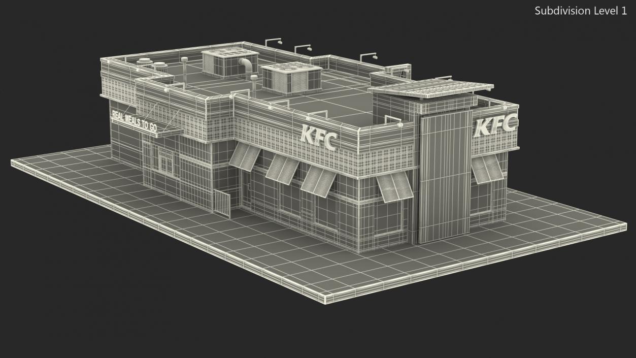 KFC Restaurant 3D model