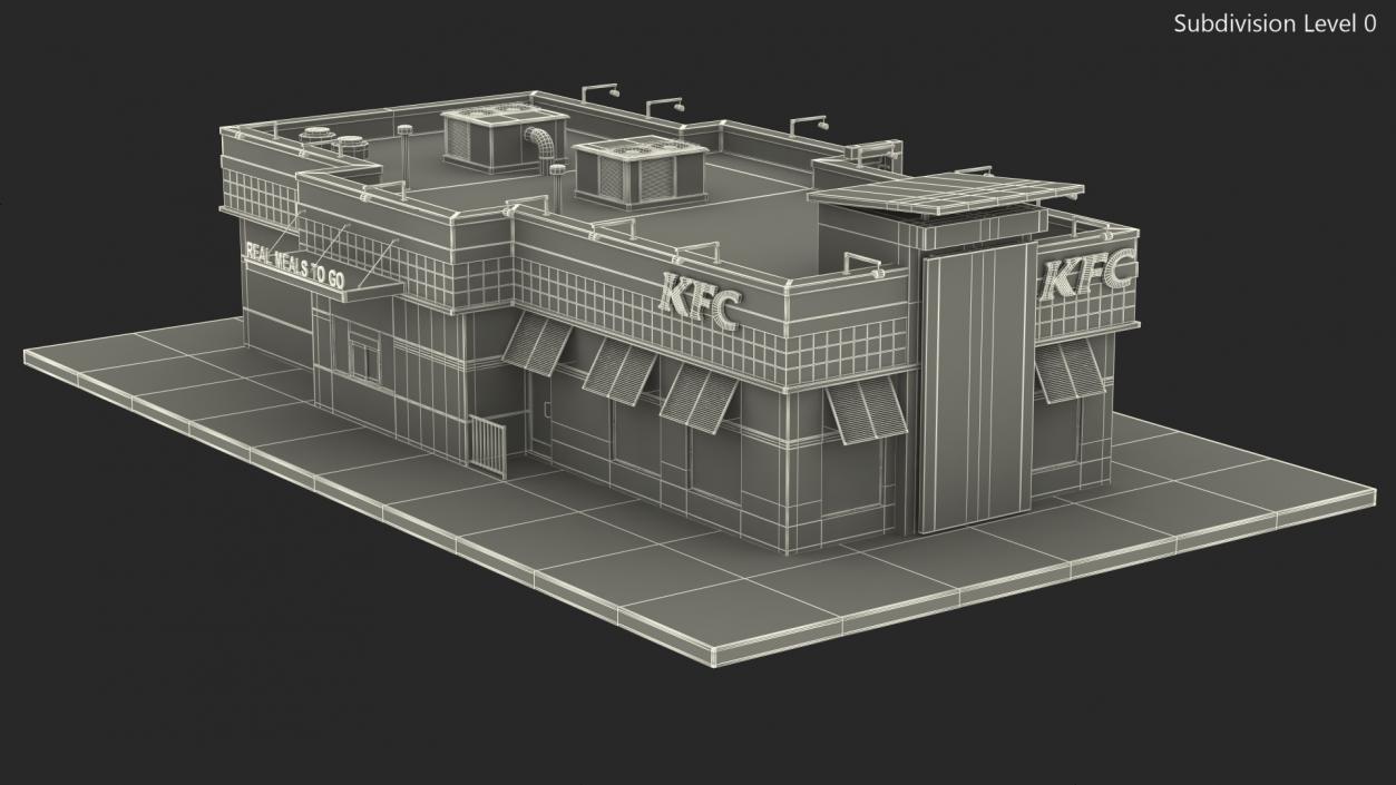 KFC Restaurant 3D model