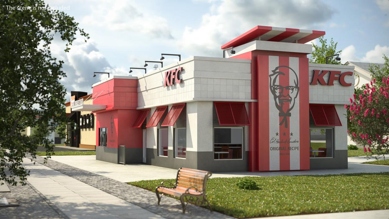 KFC Restaurant 3D model