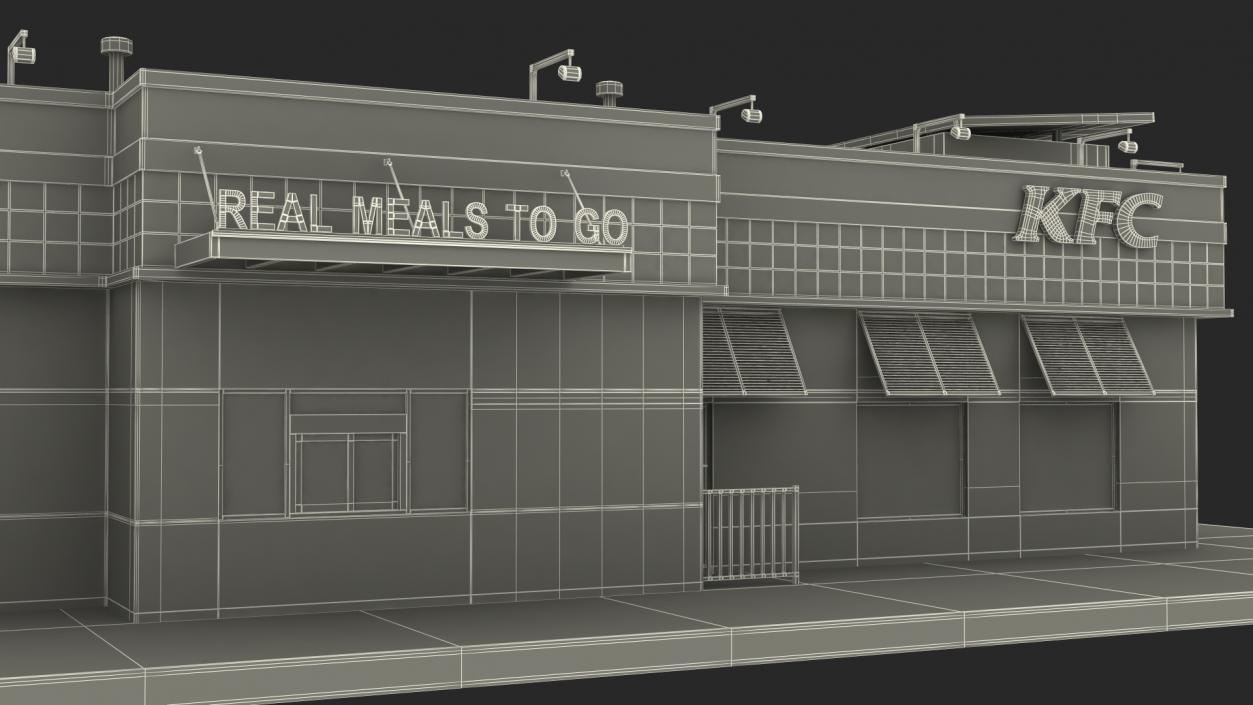 KFC Restaurant 3D model