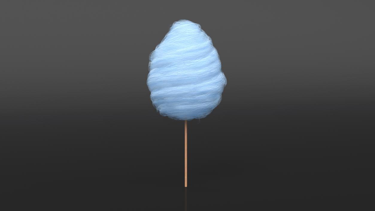 Blue Cotton Candy 3D