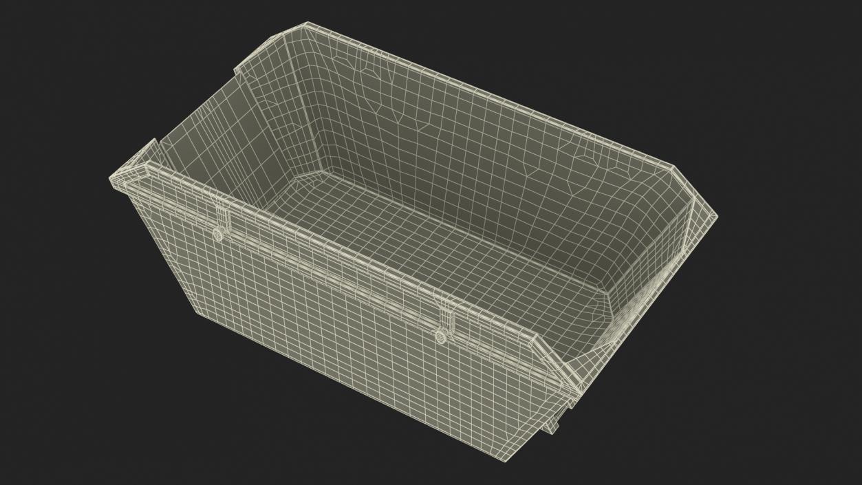 3D model Skip Bin With Debris