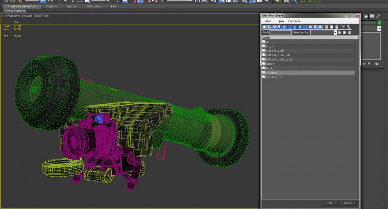 FGM 148 Javelin Launch Tube 3D