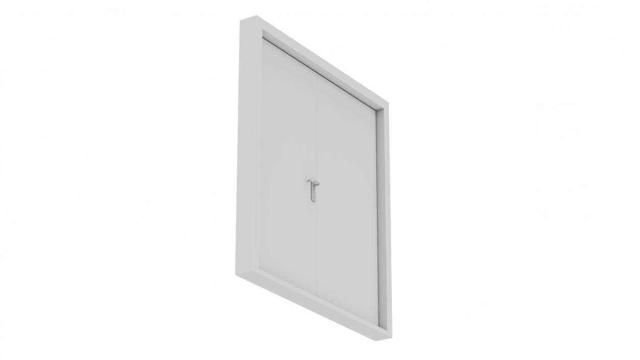 3D model Exit Emergency Doors Grey