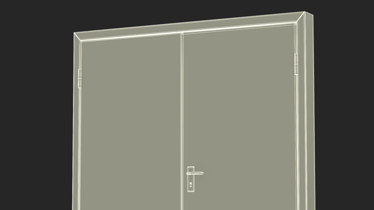 3D model Exit Emergency Doors Grey