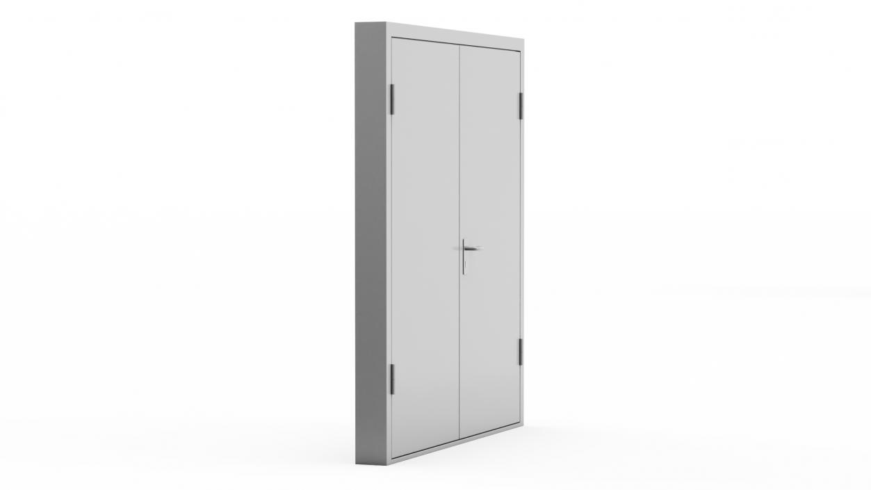 3D model Exit Emergency Doors Grey