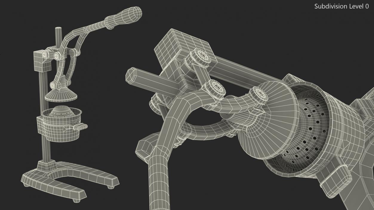 3D Manual Juice Squeezer Rigged model