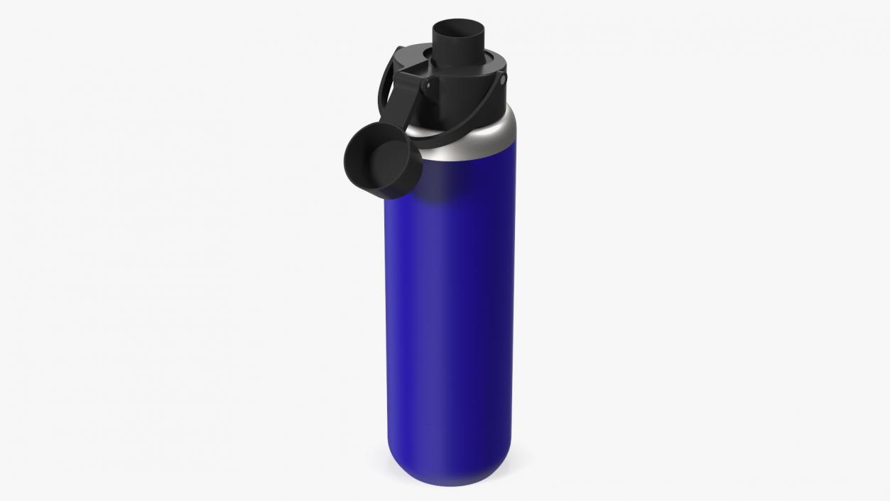 Running Bottle Blue Open 3D model