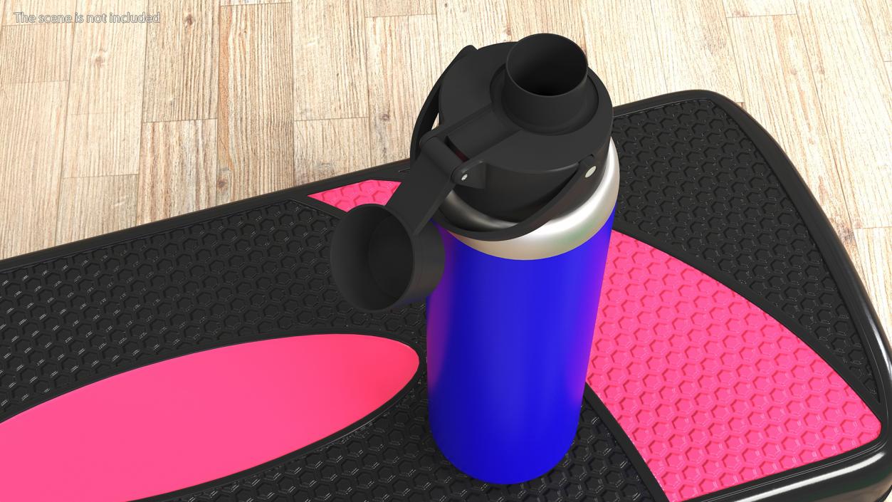 Running Bottle Blue Open 3D model