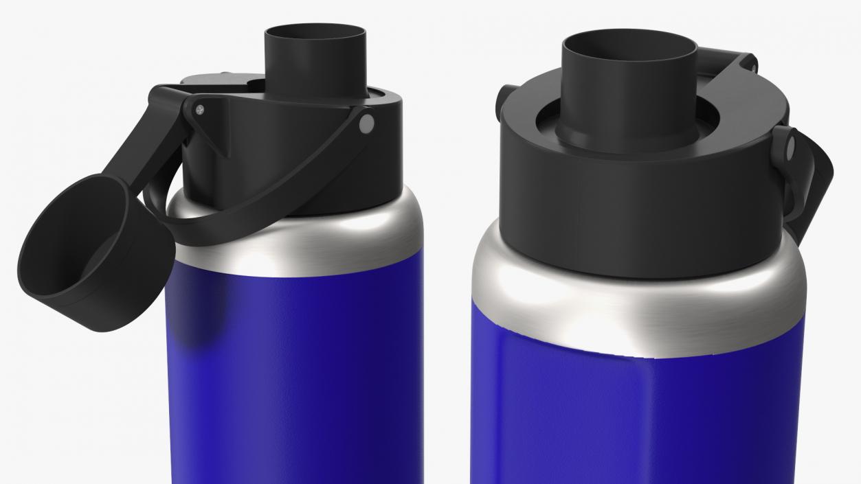 Running Bottle Blue Open 3D model