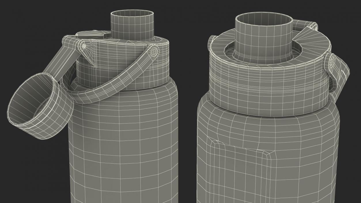 Running Bottle Blue Open 3D model