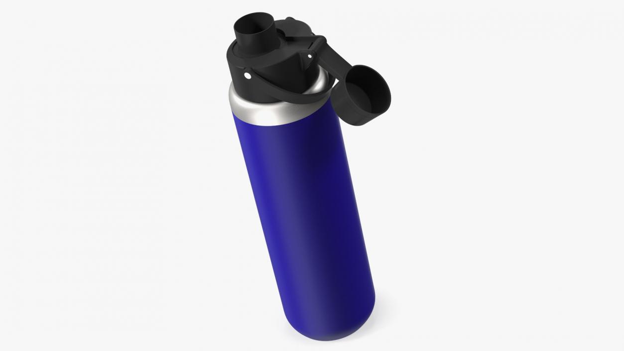 Running Bottle Blue Open 3D model