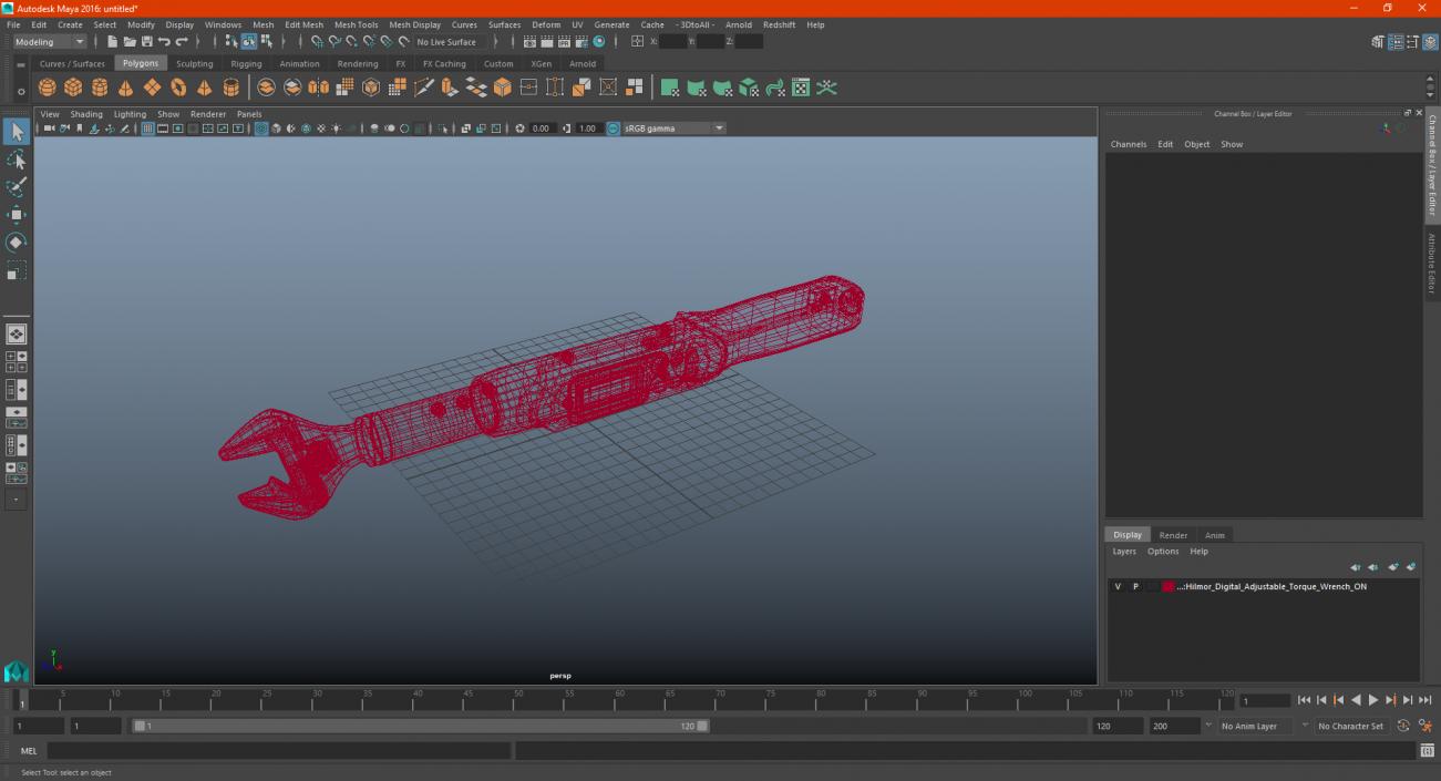 Hilmor Digital Adjustable Torque Wrench ON 3D