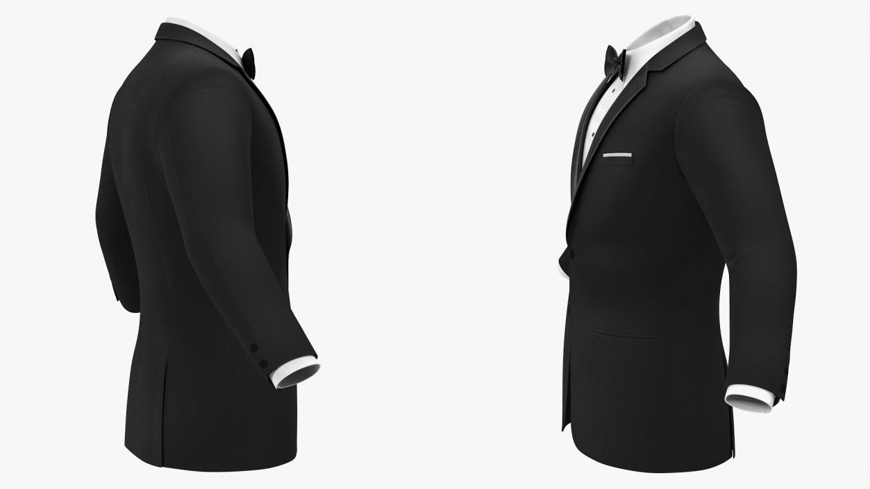 Tuxedo Black Jacket 3D model