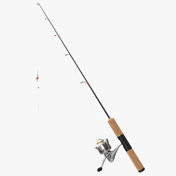 3D model Fishing Rod and Hook