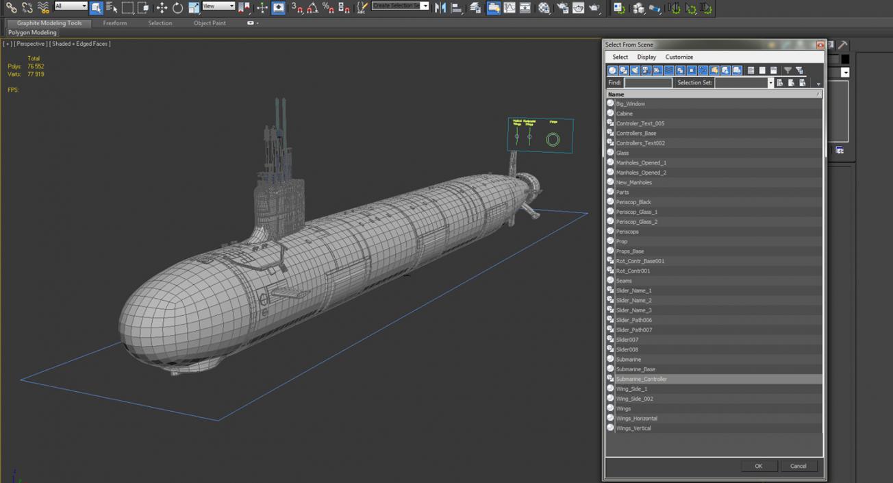 US Submarine Virginia SSN-774 3D model