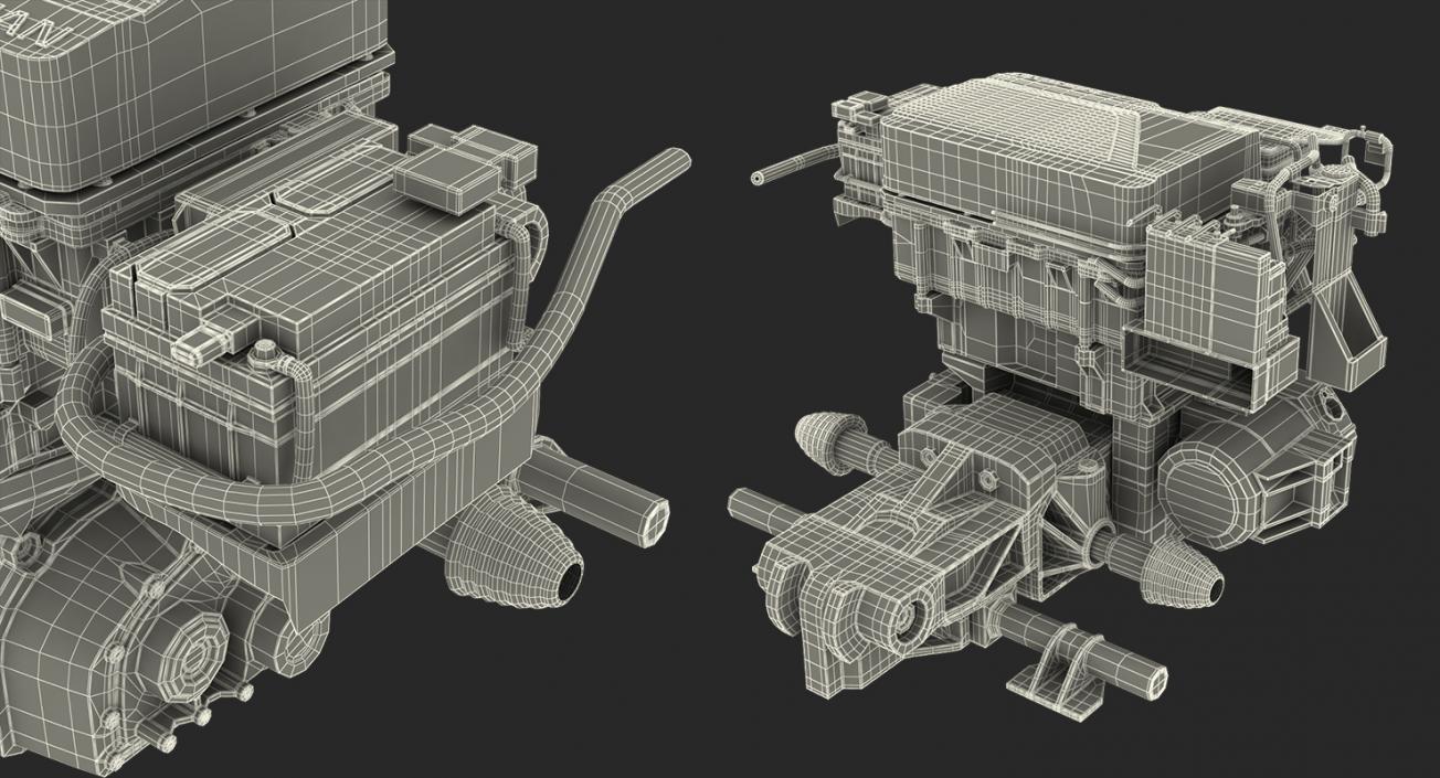 3D model Nissan Leaf Engine 2