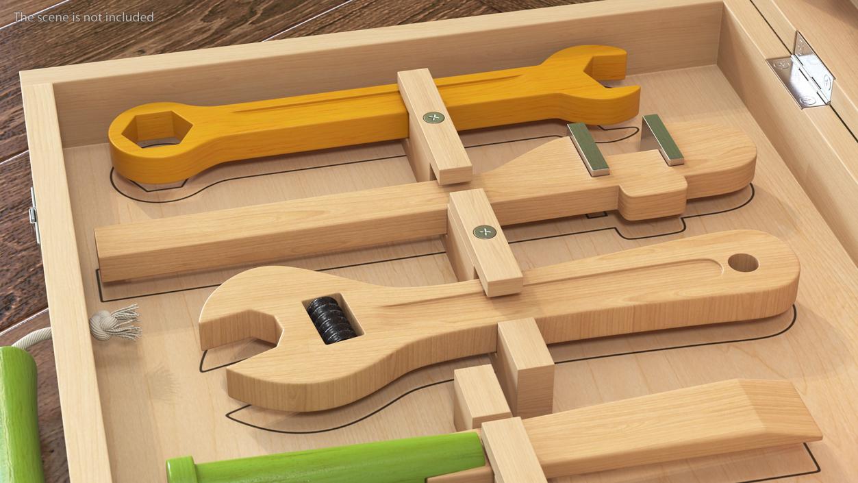 Wooden Toys Collection 8 3D model