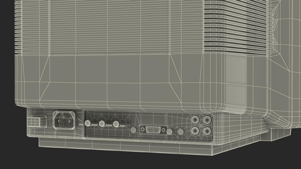 3D model Old Computer with Monitor