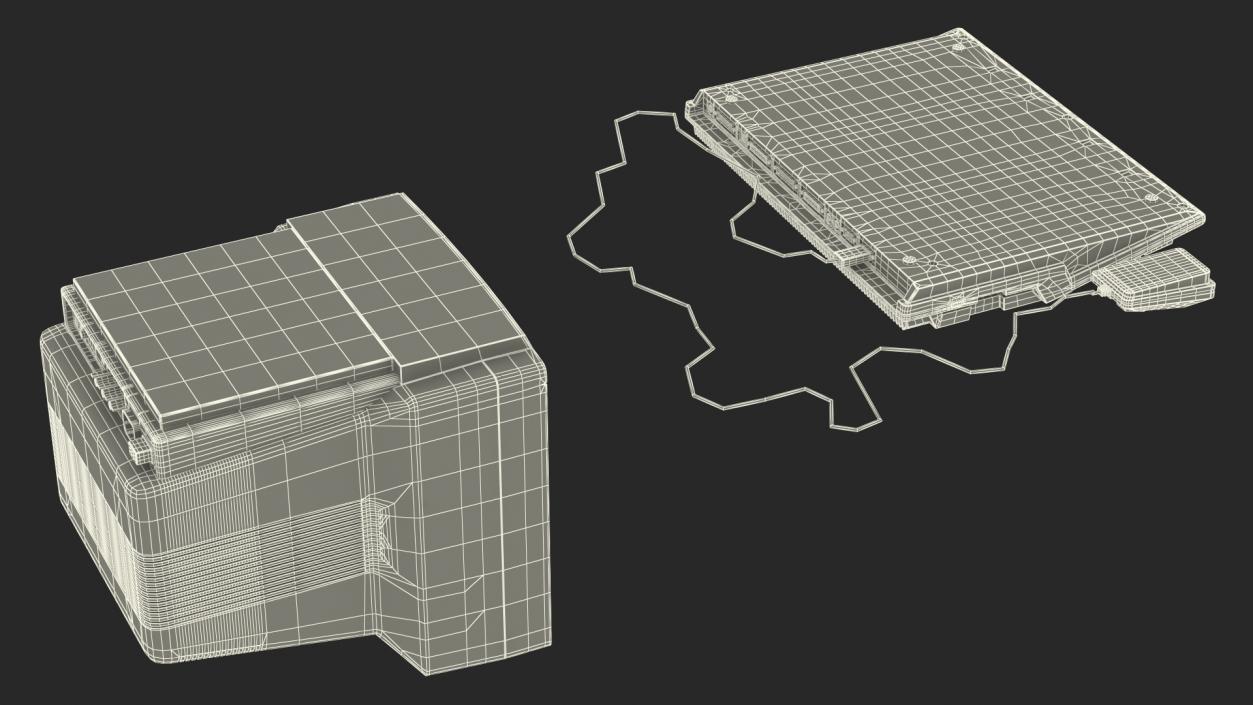 3D model Old Computer with Monitor