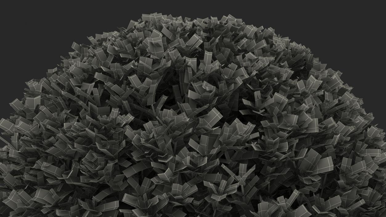 Green Boxwood Shrub 3D model