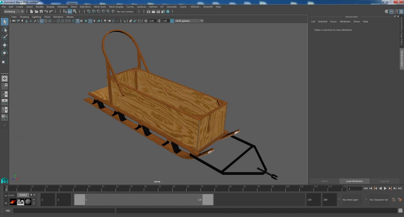 3D Box Freight Sled