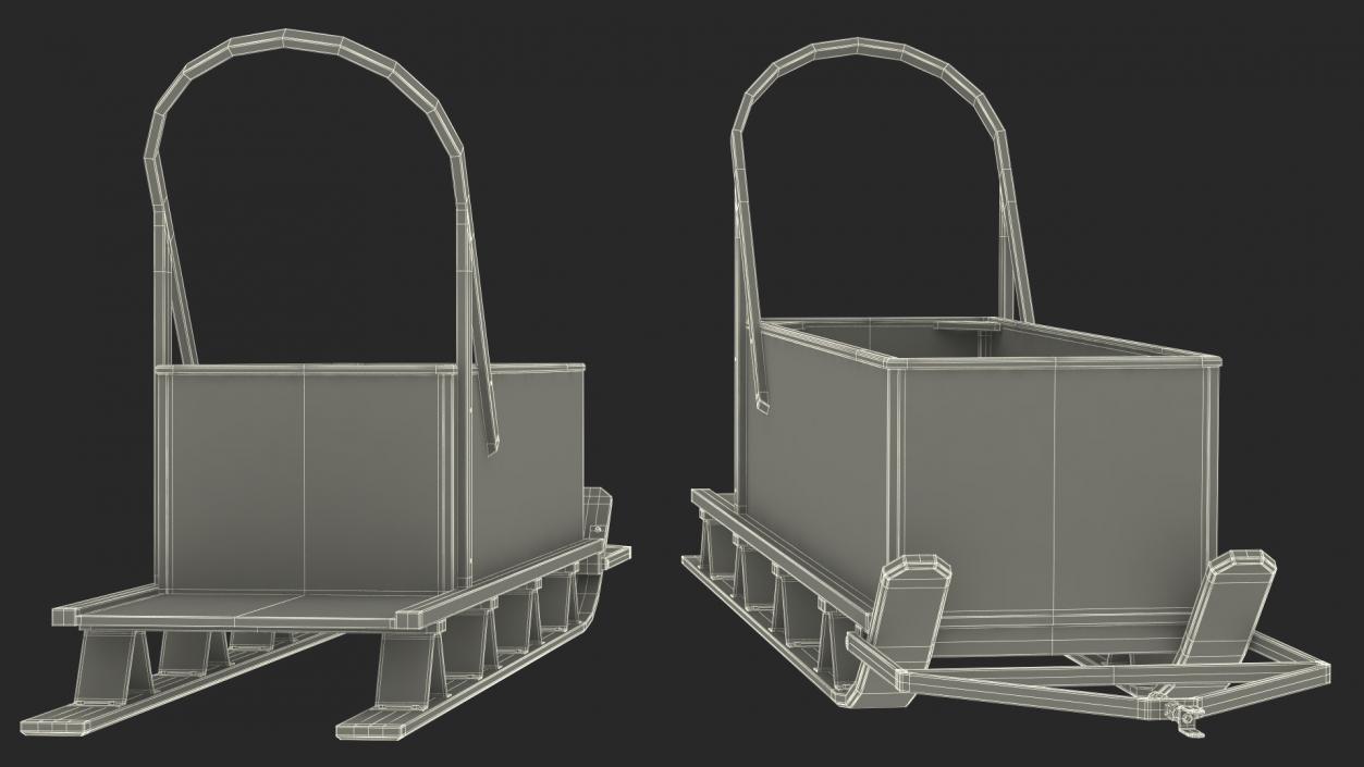 3D Box Freight Sled