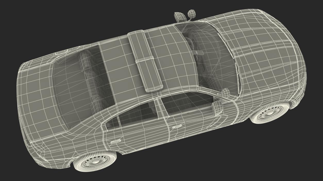 3D Dodge Charger Pursuit 2015 Rigged model